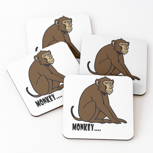 Item preview, Sitting Brown Monkey Cartoon designed and sold by raplesarjuna15.