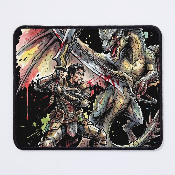 Item preview, Hunter And Arkveld Monster Hunter Wilds Ink Anime Gaming Shirt designed and sold by Senpaiwaves.