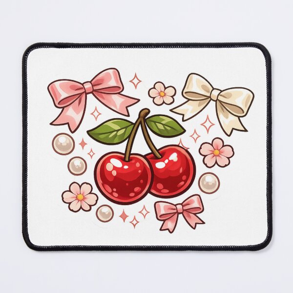 Item preview, Cute Kawaii Cherry Bows Floral Aesthetic designed and sold by SK ArtNest.