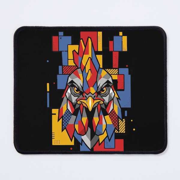 Item preview, Funny Rooster Colorful Blocks Geometric Art Boys Girls Kids designed and sold by FurryHavenPH.