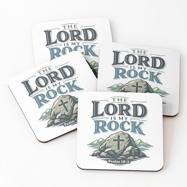 Item preview, The Lord Is My Rock Christian – Psalm 18:2 Bible Verse  designed and sold by stylishdzign.