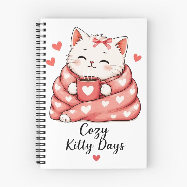 Item preview, Cozy kitty Days-cute cat with coffee designed and sold by teeNova Wear.