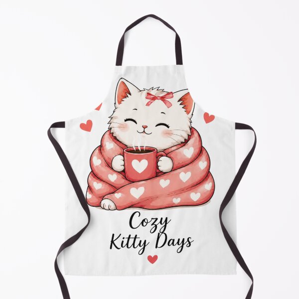 Item preview, Cozy kitty Days-cute cat with coffee designed and sold by teeNova Wear.