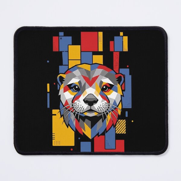 Item preview, Funny Sea Otter Colorful Blocks Geometric Art Boys Girls Kids designed and sold by FurryHavenPH.