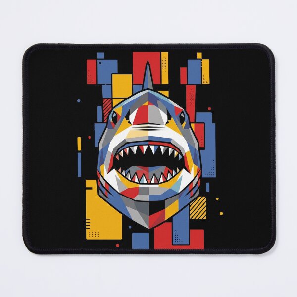 Item preview, Funny Shark Colorful Blocks Geometric Art Boys Girls Kids designed and sold by FurryHavenPH.