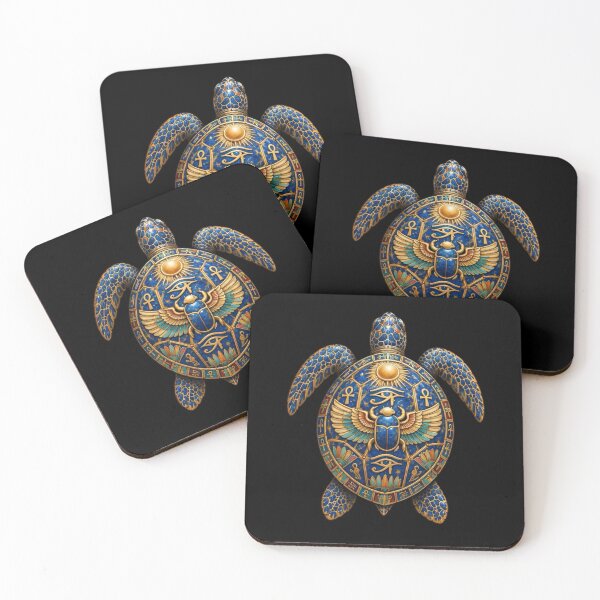 Item preview, Lapis Lazuli Sea Turtle | Ancient Egyptian Turtle Collection designed and sold by Zaru Art Studio.