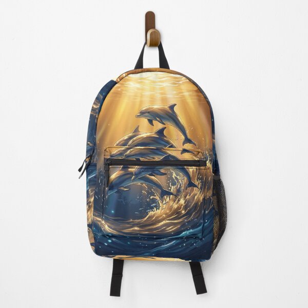 Item preview, Ocean Dolphins Sunset Underwater Wildlife designed and sold by nowellacorten.