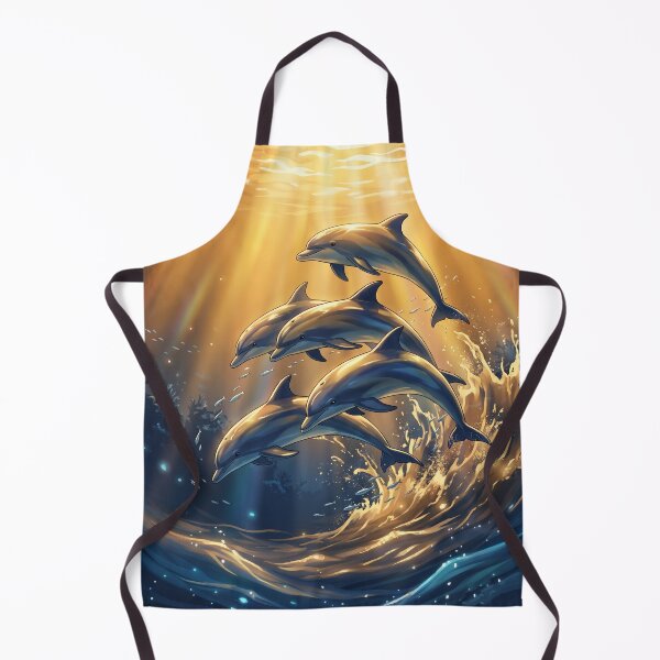 Item preview, Ocean Dolphins Sunset Underwater Wildlife designed and sold by nowellacorten.
