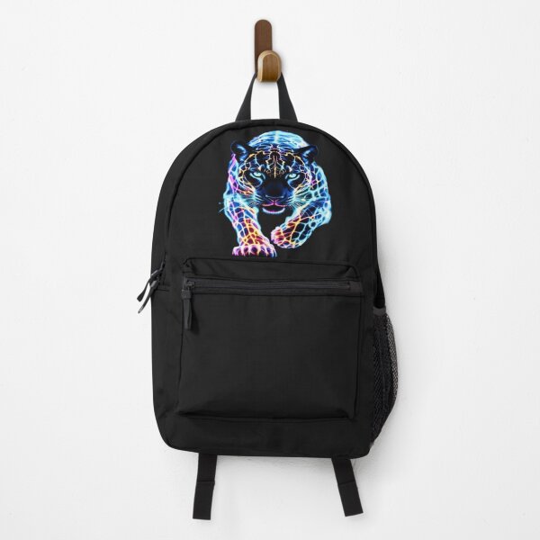 Item preview, The Electric Guardian of the Cosmic Night, Cosmic Neon Jaguar - Psychedelic Art with Electric Light Effects and Reflections designed and sold by RAYBIL.