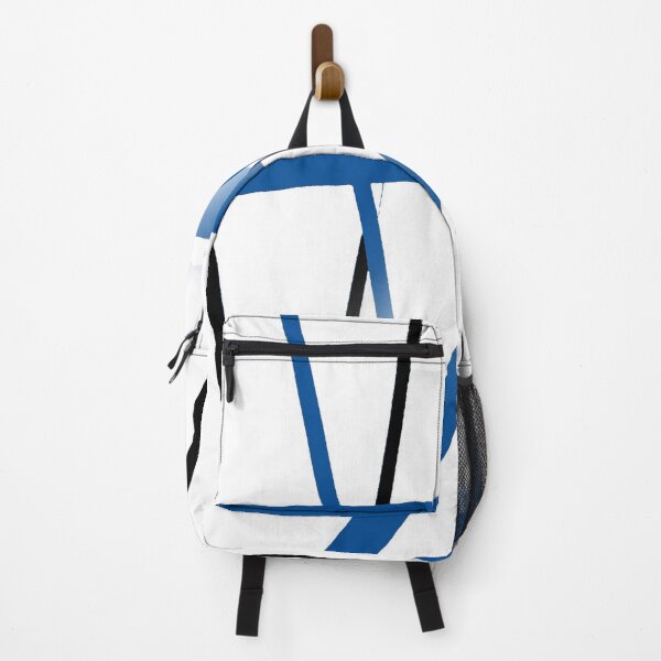 Item preview, Modern Line Cool Geometry White Black Dark-Blue designed and sold by taiche.