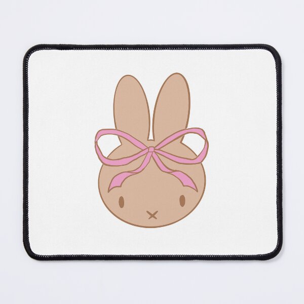 Item preview, pink bow bunny designed and sold by ellmoswrld.