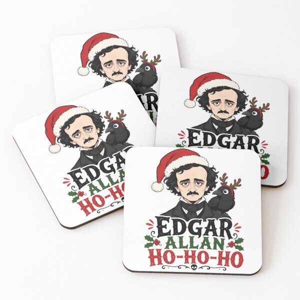Item preview, Edgar Allan Ho-Ho-Ho – Cute Christmas Raven designed and sold by Fenay Designs.