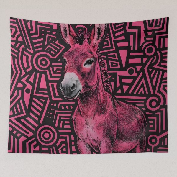 Item preview, Pink Donkey Illustration Design designed and sold by Erlin Rudho.