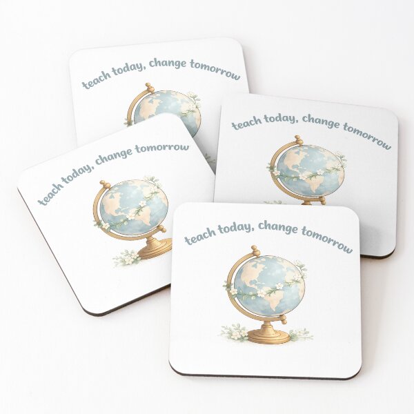 Item preview, Teach Today Change Tomorrow Shirt | Floral Globe Teacher Tee | Teacher Appreciation Gift | Inspirational Teacher Shirt designed and sold by Moss & Mellow.