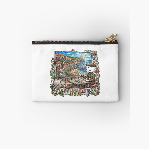 Item preview, Robin Hoods Bay Tea Time Mosaic Travel Sticker Summer Souvenir designed and sold by Imaginarium of Chaos falcon88 .
