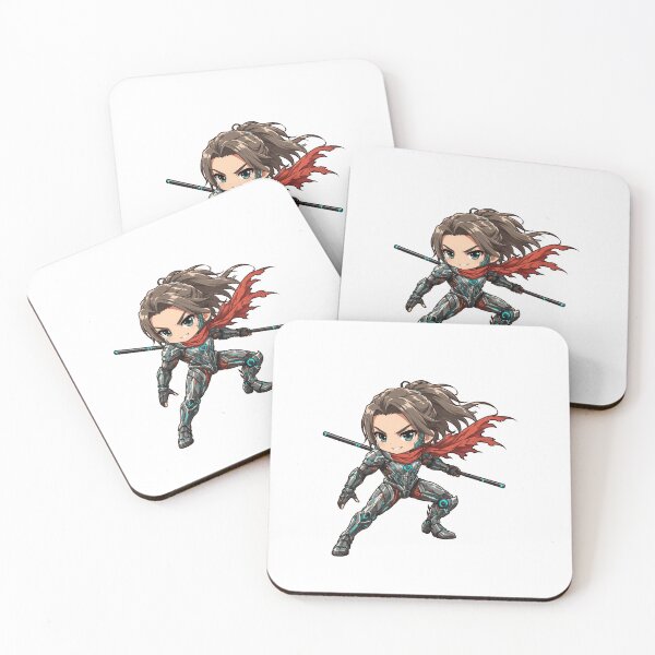 Item preview, scifi warrior ninja cute anime dnd art original art character design designed and sold by sabartgunpla.