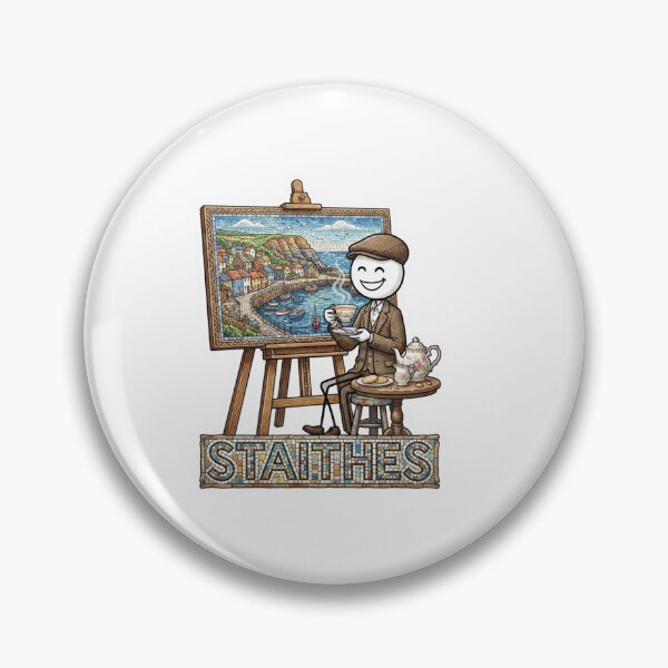 Item preview, Staithes Tea Time Mosaic Travel Sticker Summer Souvenir designed and sold by Imaginarium of Chaos falcon88 .
