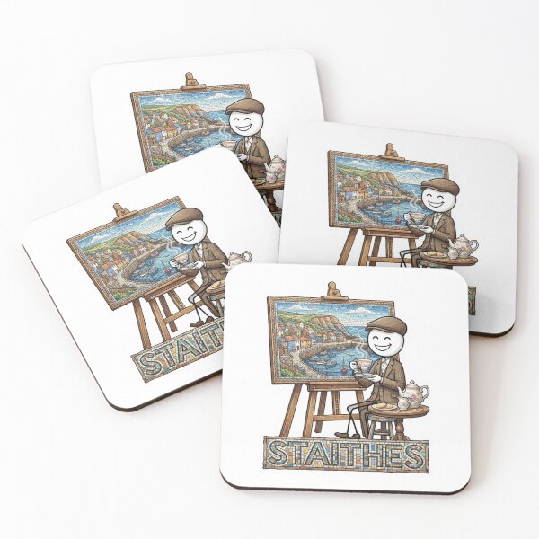 Item preview, Staithes Tea Time Mosaic Travel Sticker Summer Souvenir designed and sold by Imaginarium of Chaos falcon88 .