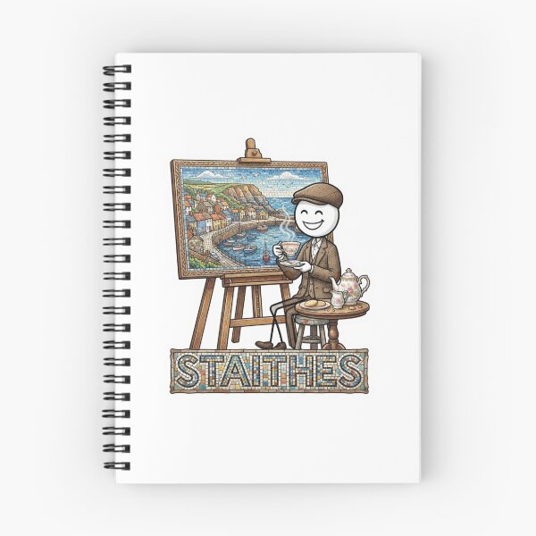 Item preview, Staithes Tea Time Mosaic Travel Sticker Summer Souvenir designed and sold by Imaginarium of Chaos falcon88 .