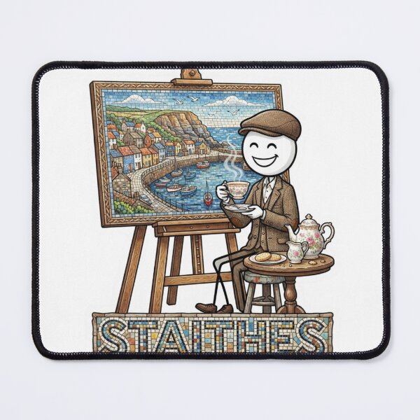 Item preview, Staithes Tea Time Mosaic Travel Sticker Summer Souvenir designed and sold by Imaginarium of Chaos falcon88 .