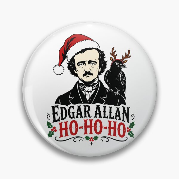 Item preview, Edgar Allan Ho-Ho-Ho – Gothic Christmas Raven designed and sold by Fenay Designs.