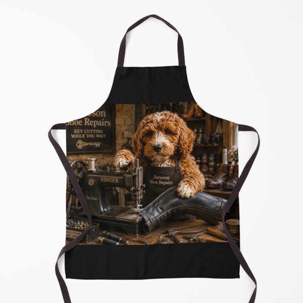 Item preview, Dog Cobbler Sewing at Singer Machine, Jameson Shoe Repairs Louth designed and sold by Paul Thompson Photography.