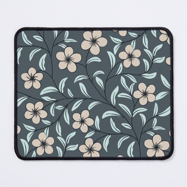 Item preview, Delicate Floral-Beige on Charcoal Grey designed and sold by artistmaria.