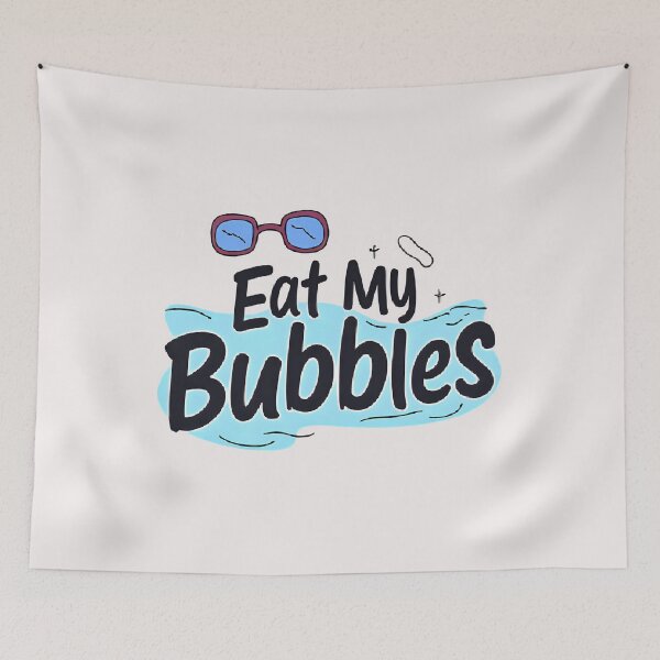Item preview,  Funny Swim Team Eat My Bubbles Sticker designed and sold by pawsome purrfect.