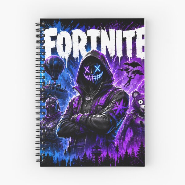 Item preview, Neon Fortnite Gaming Poster | Purple & Blue Battle Royale Street Art designed and sold by NBT-NOVA.