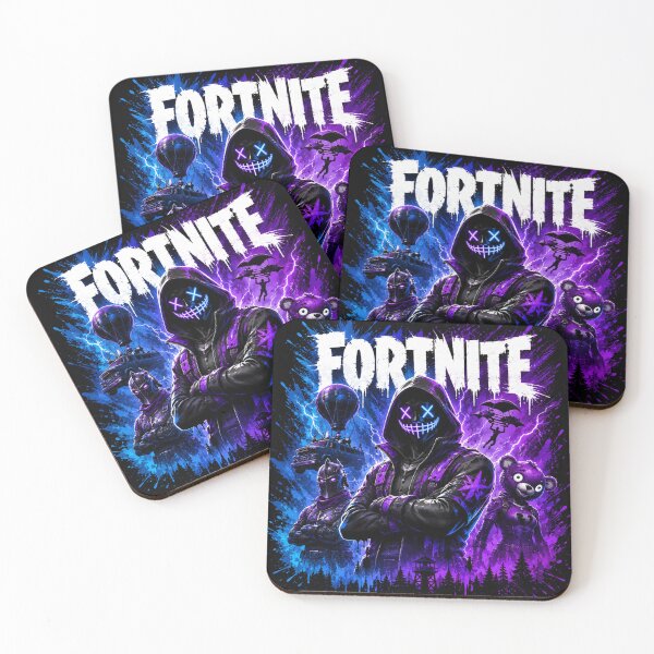 Item preview, Neon Fortnite Gaming Poster | Purple & Blue Battle Royale Street Art designed and sold by NBT-NOVA.