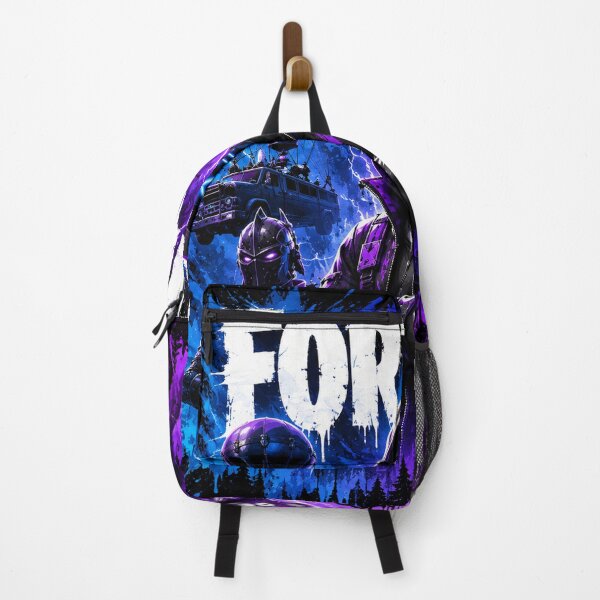 Item preview, Neon Fortnite Gaming Poster | Purple & Blue Battle Royale Street Art designed and sold by NBT-NOVA.