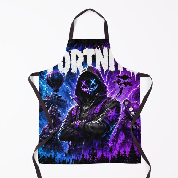 Item preview, Neon Fortnite Gaming Poster | Purple & Blue Battle Royale Street Art designed and sold by NBT-NOVA.