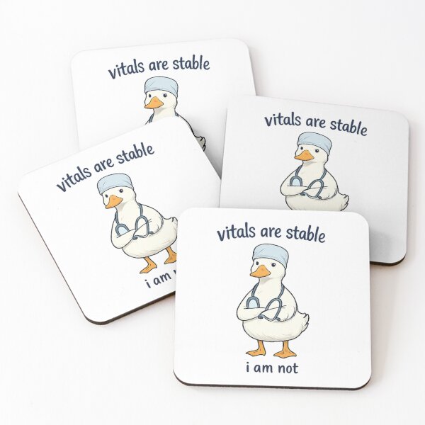 Item preview, Vitals are Stable I Am Not Funny Goose Nurse RN Medical designed and sold by peachlovey.