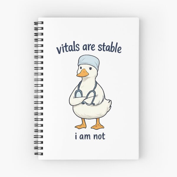 Item preview, Vitals are Stable I Am Not Funny Goose Nurse RN Medical designed and sold by peachlovey.