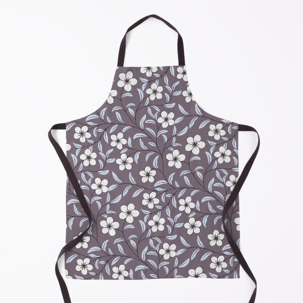 Item preview, Delicate Floral-Soft White on Muted Plum designed and sold by artistmaria.