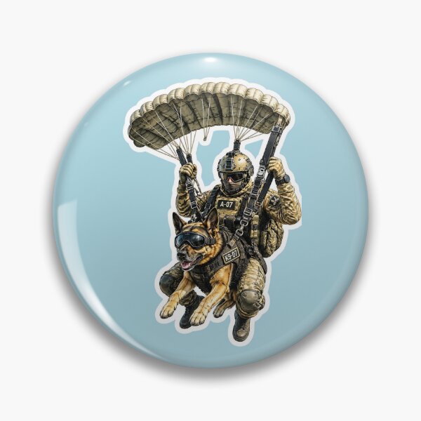 Item preview, Tactical Military K9 Paratrooper Parachuting designed and sold by carestazafeli.