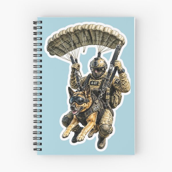 Item preview, Tactical Military K9 Paratrooper Parachuting designed and sold by carestazafeli.