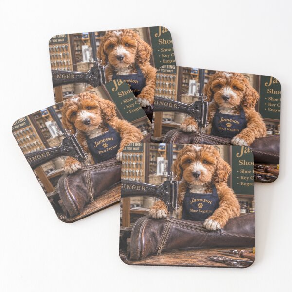 Item preview, Dog Cobbler Sewing at Singer Machine, Jameson Shoe Repairs Louth 2 designed and sold by Paul Thompson Photography.