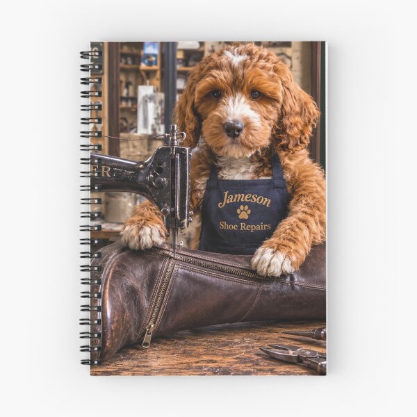 Item preview, Dog Cobbler Sewing at Singer Machine, Jameson Shoe Repairs Louth 2 designed and sold by Paul Thompson Photography.