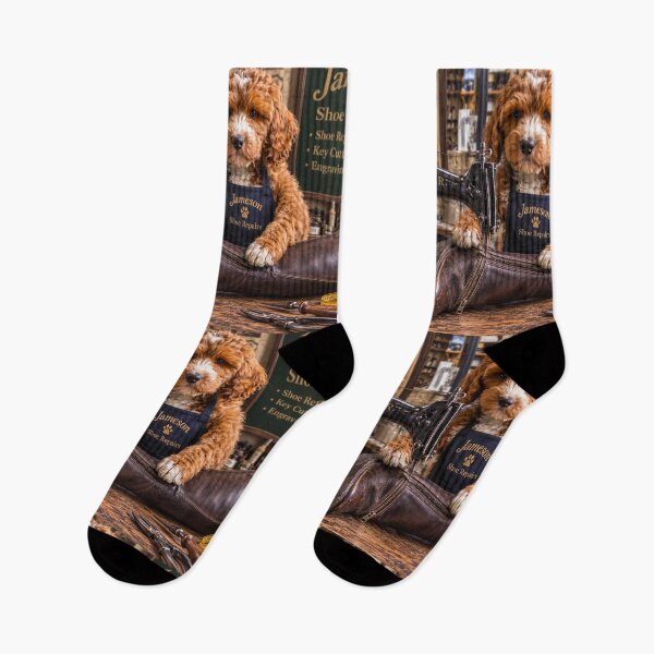 Item preview, Dog Cobbler Sewing at Singer Machine, Jameson Shoe Repairs Louth 2 designed and sold by Paul Thompson Photography.