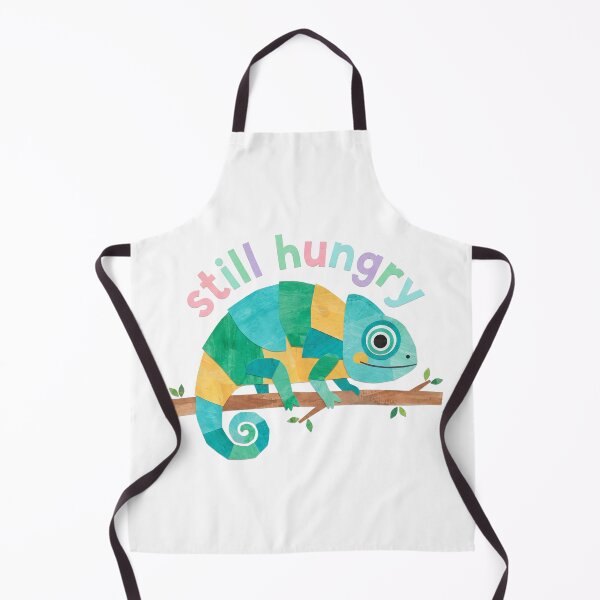 Item preview, Cute Still Hungry Chameleon Cut Paper Collage Style Colorful Lizard Art designed and sold by Pavnud.