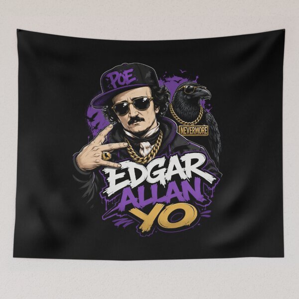 Item preview, Edgar Allan Yo – Nevermore Hip-Hop Raven designed and sold by Fenay Designs.