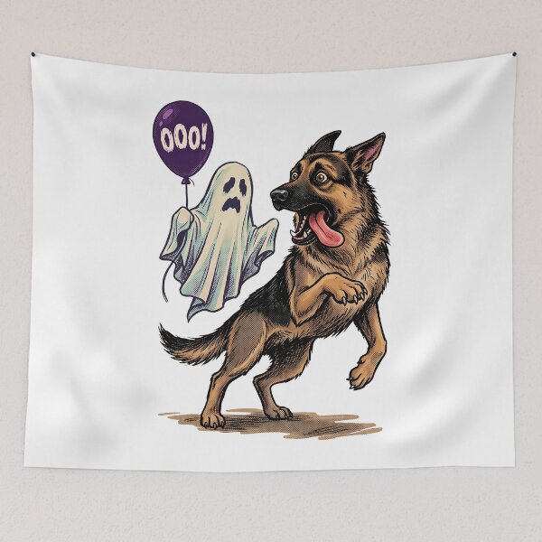 Item preview, Copy of german shepherd halloween,german shepherd halloween,ghost selfie, designed and sold by w66aboo.
