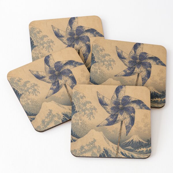 Item preview, Great Wave Pinwheel Japan designed and sold by  Silent Japan Studio.