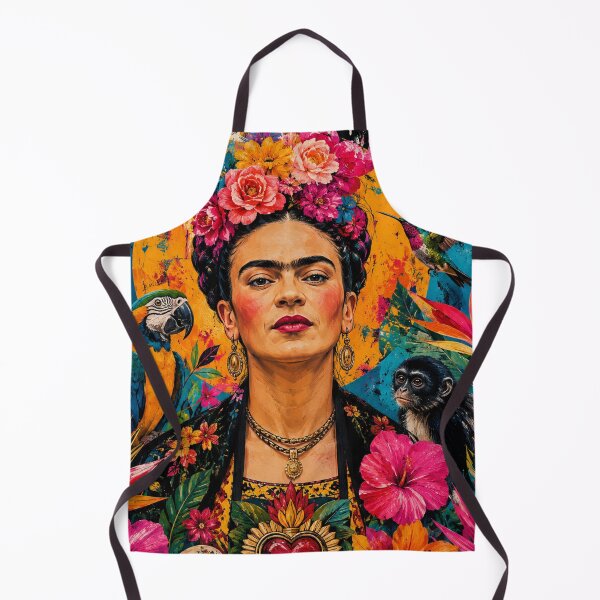 Item preview, Frida Kahlo Tropical Pop Art | Vibrant Mexican Floral Portra designed and sold by getpressedshirt.