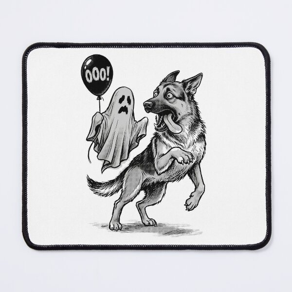 Item preview, german shepherd halloween,german shepherd halloween,ghost selfie, designed and sold by w66aboo.