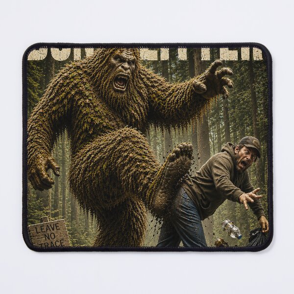 Item preview, Copy of CRYPTIDS - Sasquatch - don't litter in the forest designed and sold by MetusArt.