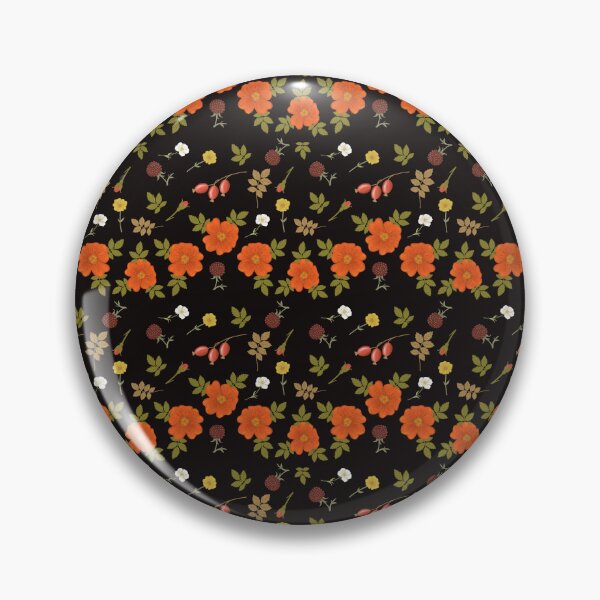 Item preview, Seamless botanical pattern with wild roses, blackberry, poppy flowered rosers, wildflowers and leaves designed and sold by HelenIvanchenko.