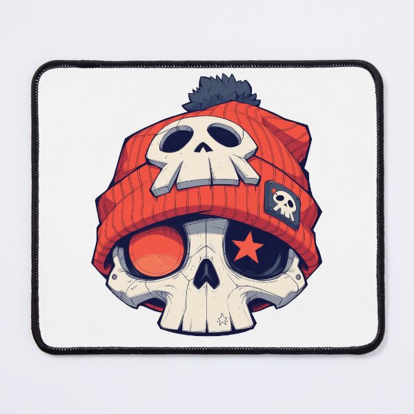 Item preview, Skull whit beanie illustration designed and sold by robyeyedropy.