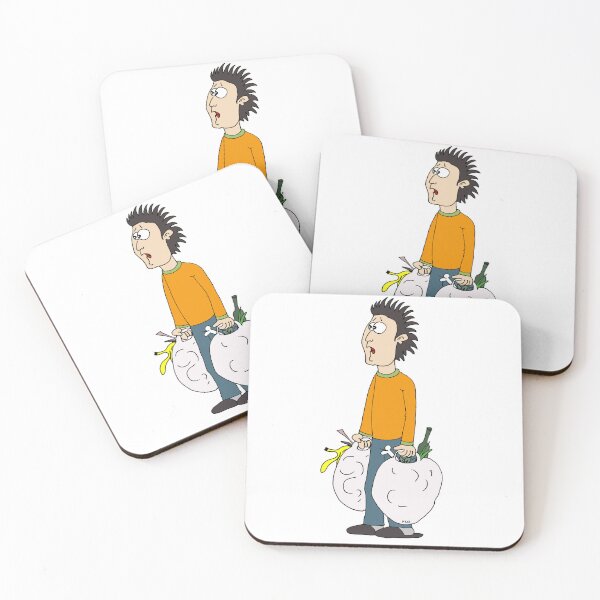 Item preview, Trash Day Meme Sticker | Funny Garbage Cartoon & Adulting Is Hard Decal designed and sold by MyxaART.